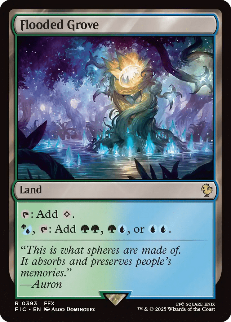 Flooded Grove [FINAL FANTASY Commander] MTG Single Magic: The Gathering  | Multizone: Comics And Games