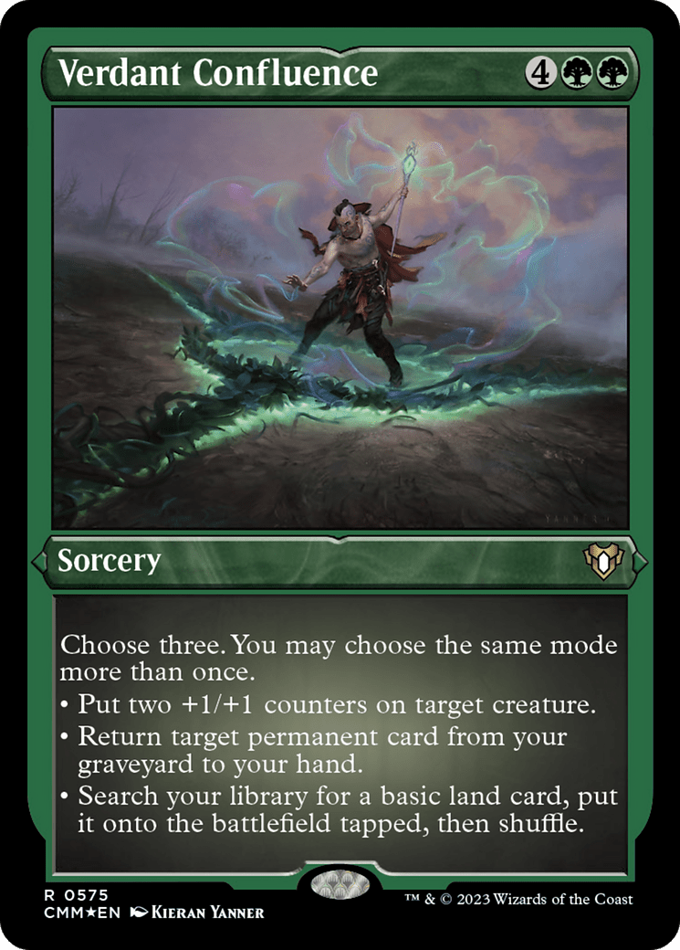 Verdant Confluence (Foil Etched) [Commander Masters] MTG Single Magic: The Gathering  | Multizone: Comics And Games