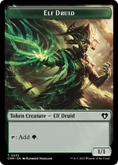 Servo // Elf Druid Double-Sided Token [Commander Masters Tokens] MTG Single Magic: The Gathering  | Multizone: Comics And Games