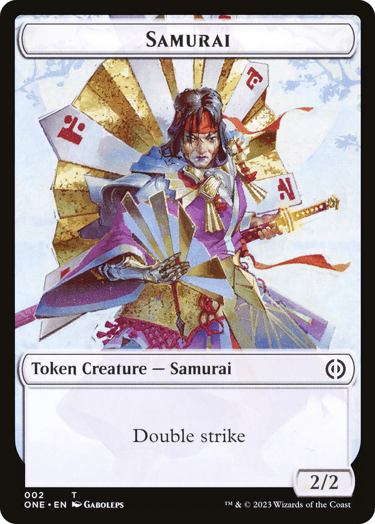 Samurai Token [Phyrexia: All Will Be One Tokens] MTG Single Magic: The Gathering  | Multizone: Comics And Games