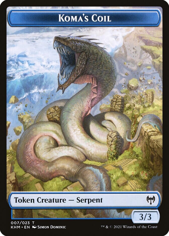 Dwarf Berserker // Koma's Coil Double-Sided Token [Kaldheim Tokens] MTG Single Magic: The Gathering  | Multizone: Comics And Games