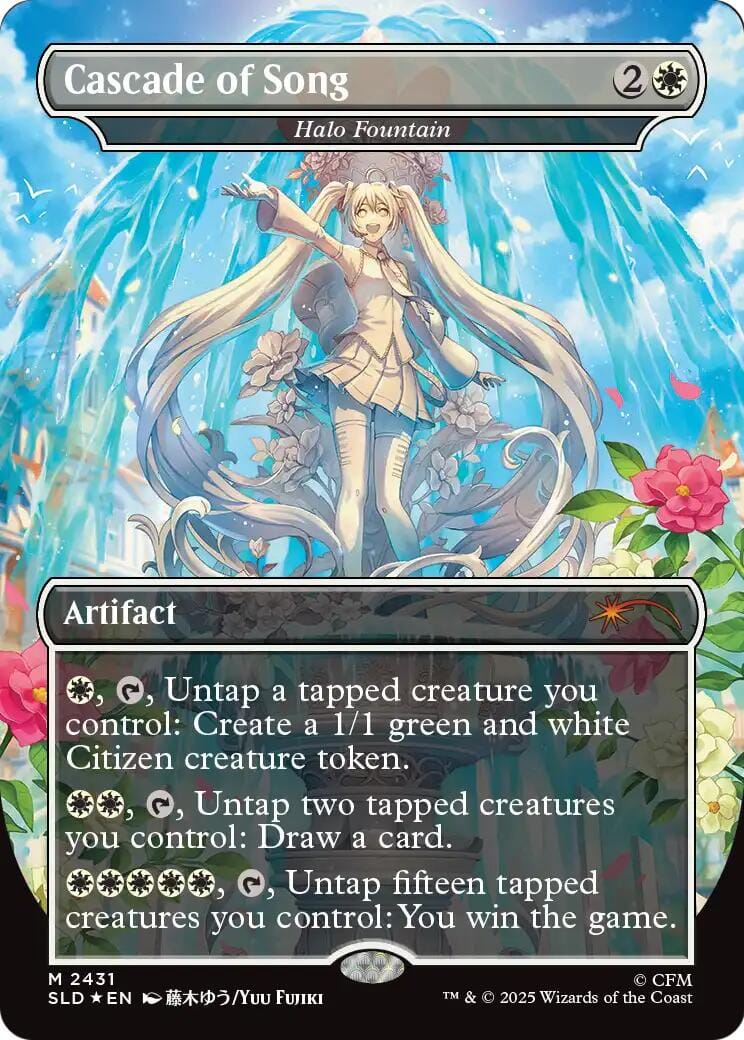 Cascade of Song - Halo Fountain [Secret Lair Drop Series] MTG Single Magic: The Gathering  | Multizone: Comics And Games