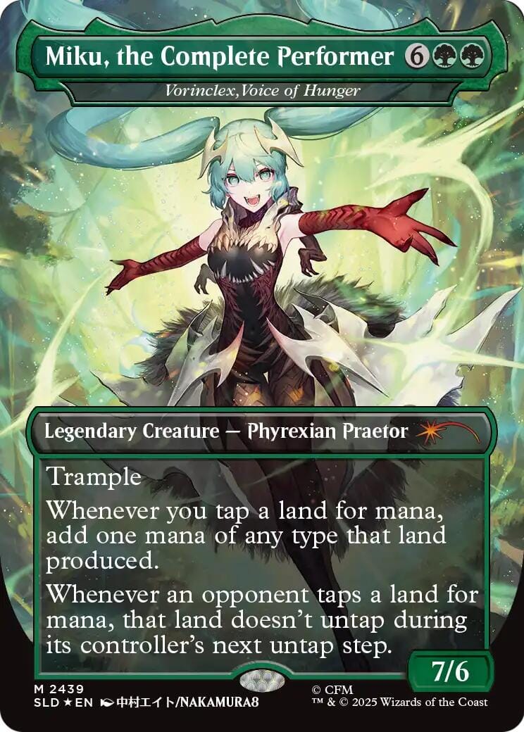 Miku, the Complete Performer - Vorinclex, Voice of Hunger [Secret Lair Drop Series] MTG Single Magic: The Gathering  | Multizone: Comics And Games