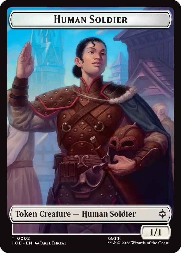 Human Soldier // Treasure (0013) Double-Sided Token [The Hobbit Tokens] MTG Single Magic: The Gathering  | Multizone: Comics And Games