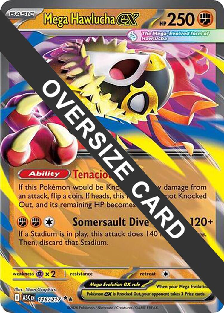 Mega Hawlucha ex (116/217) (Jumbo Card) [Mega Evolution: Ascended Heroes] | Multizone: Comics And Games
