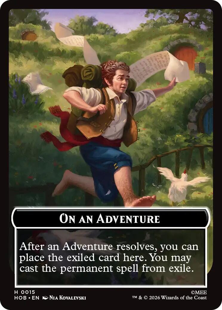 On an Adventure // Enduring Story Double Sided Token [The Hobbit Tokens] | Multizone: Comics And Games