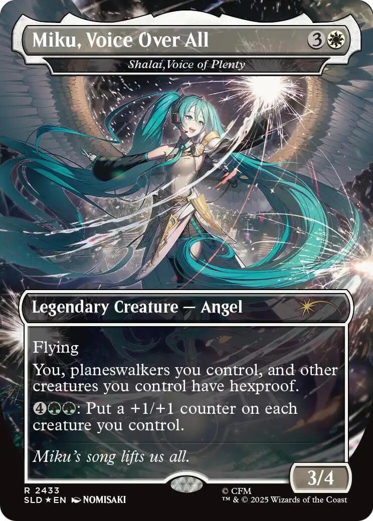 Miku, Voice Over All - Shalai, Voice of Plenty [Secret Lair Drop Series] MTG Single Magic: The Gathering  | Multizone: Comics And Games