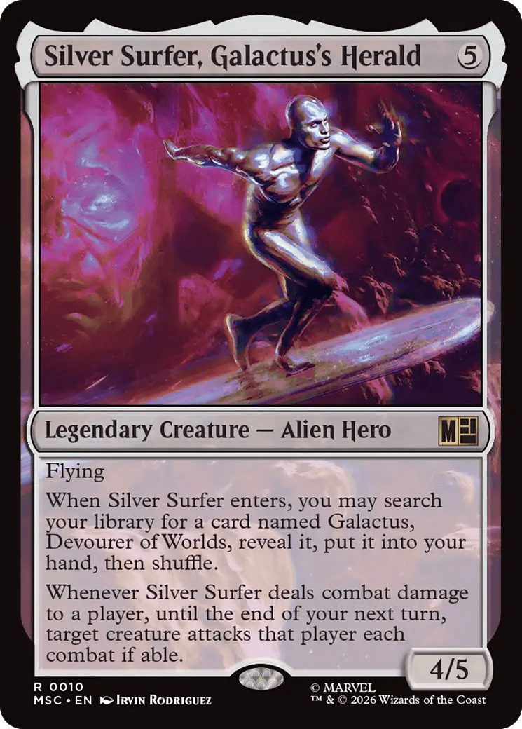 Silver Surfer, Galactus's Herald [Marvel Super Heroes Commander] MTG Single Magic: The Gathering  | Multizone: Comics And Games