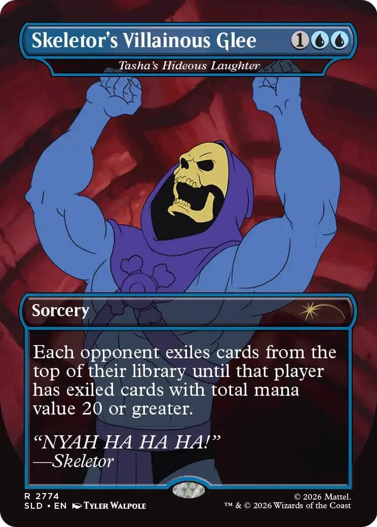Skeletor's Villainous Glee - Tasha's Hideous Laughter [Secret Lair Drop Series] MTG Single Magic: The Gathering  | Multizone: Comics And Games
