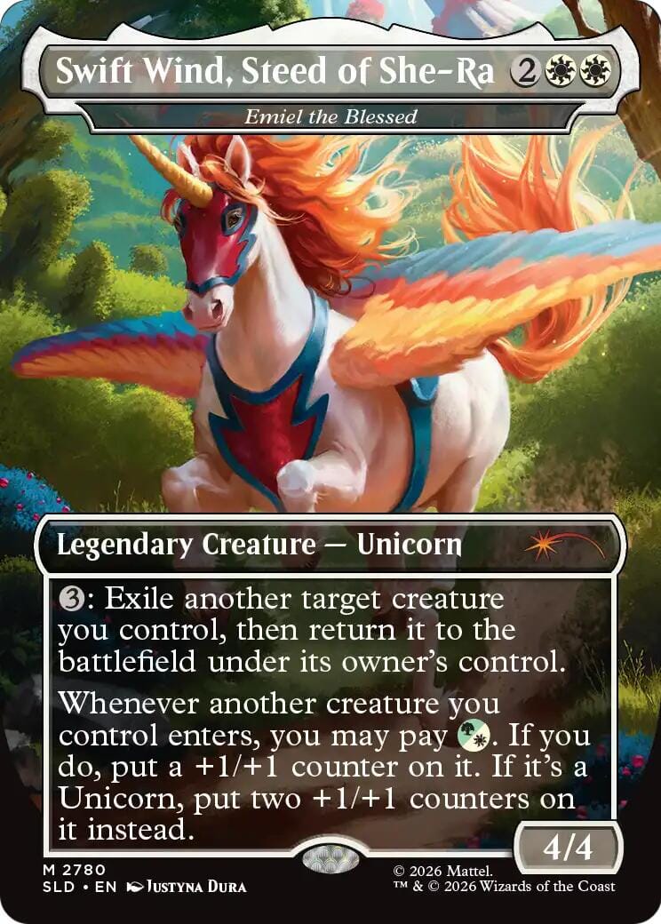 Swift Wind, Steed of She-Ra - Emiel the Blessed [Secret Lair Drop Series] MTG Single Magic: The Gathering  | Multizone: Comics And Games