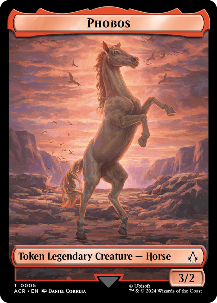 Assassin // Phobos Double-Sided Token [Assassin's Creed Tokens] MTG Single Magic: The Gathering  | Multizone: Comics And Games