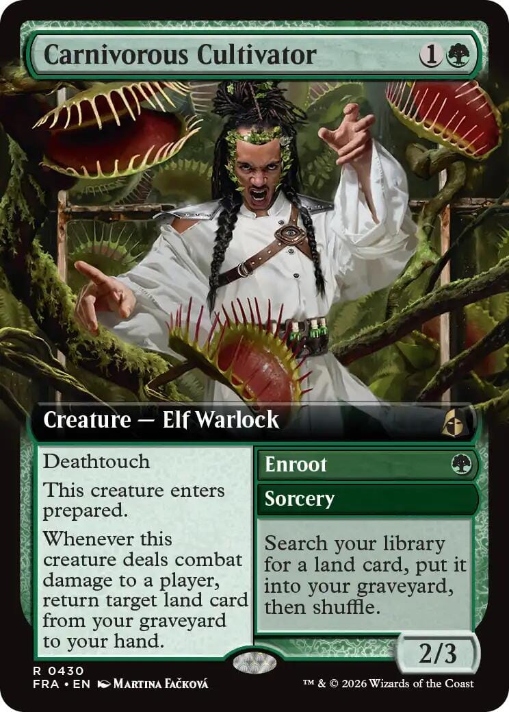 Carnivorous Cultivator (Extended Art) [Reality Fracture] MTG Single Magic: The Gathering  | Multizone: Comics And Games