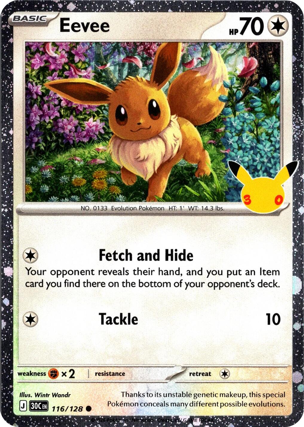 Eevee (116/128) (30th Celebration) [Mega Evolution: 30th Celebration] | Multizone: Comics And Games