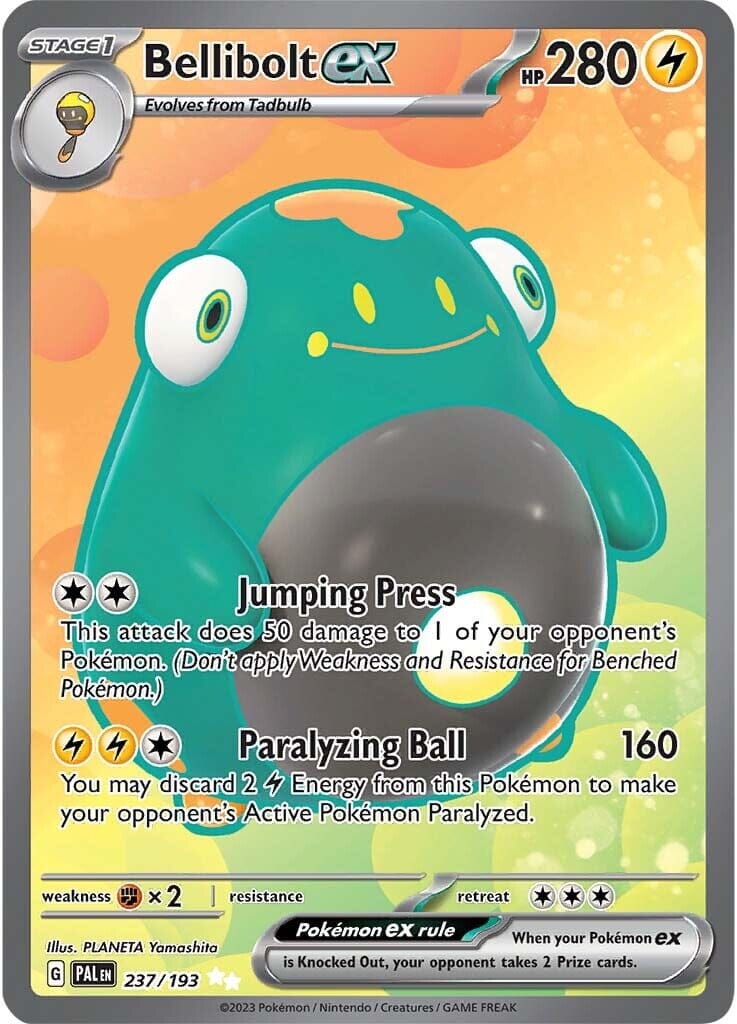 Bellibolt ex (237/193) [Scarlet & Violet: Paldea Evolved] Pokemon Single Pokémon  | Multizone: Comics And Games
