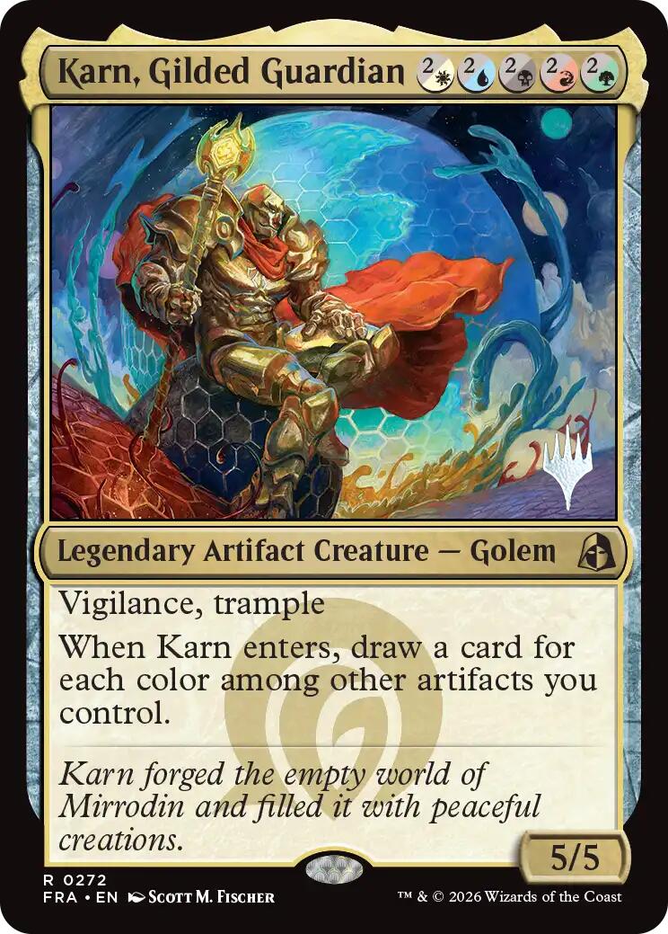 Karn, Gilded Guardian [Reality Fracture Promos] | Multizone: Comics And Games