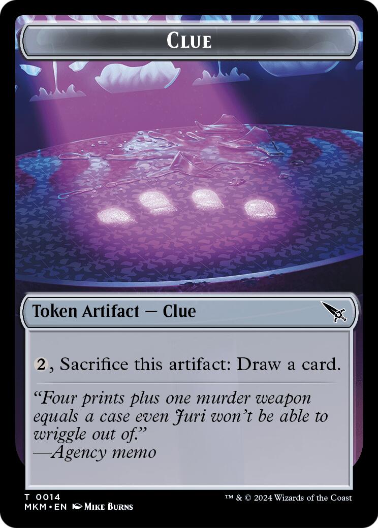 Food // Clue Token Double-Sided Token [Secrets of Strixhaven Tokens] | Multizone: Comics And Games