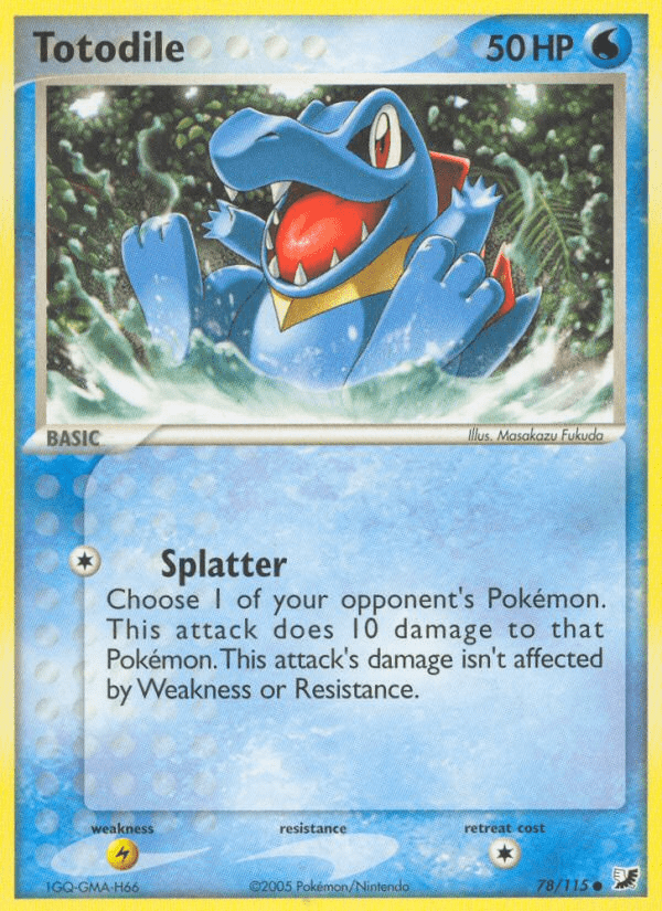 Totodile (78/115) [EX: Unseen Forces] Pokemon Single Pokémon  | Multizone: Comics And Games