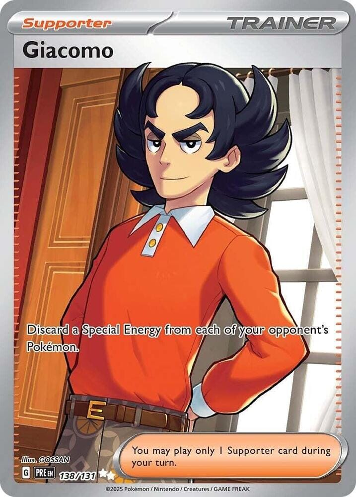 Giacomo (138/131) [Scarlet & Violet: Prismatic Evolutions] Pokemon Single Pokémon  | Multizone: Comics And Games