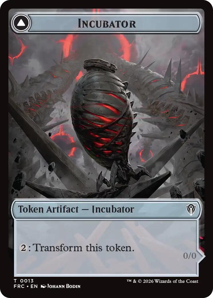 Phyrexian // Incubator Double-Sided Token [Reality Fracture Commander Tokens] | Multizone: Comics And Games