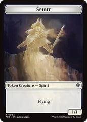 Spirit // Jace Double-Sided Token [Reality Fracture Commander Tokens] | Multizone: Comics And Games