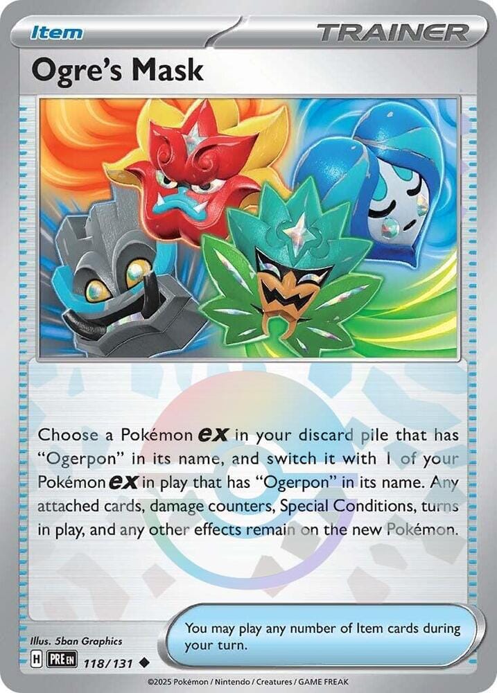Ogre's Mask (118/131) (Poke Ball Pattern) [Scarlet & Violet: Prismatic Evolutions] Pokemon Single Pokémon  | Multizone: Comics And Games
