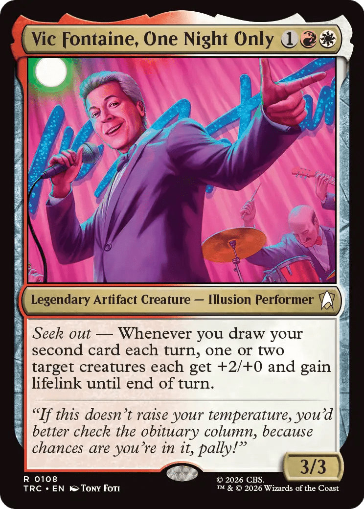 Vic Fontaine, One Night Only [Star Trek Commander] MTG Single Magic: The Gathering  | Multizone: Comics And Games