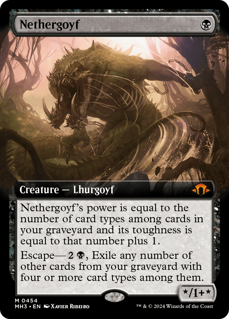Nethergoyf (Extended Art) [Modern Horizons 3] MTG Single Magic: The Gathering  | Multizone: Comics And Games