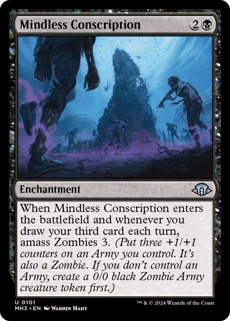 Mindless Conscription [Modern Horizons 3] MTG Single Magic: The Gathering  | Multizone: Comics And Games