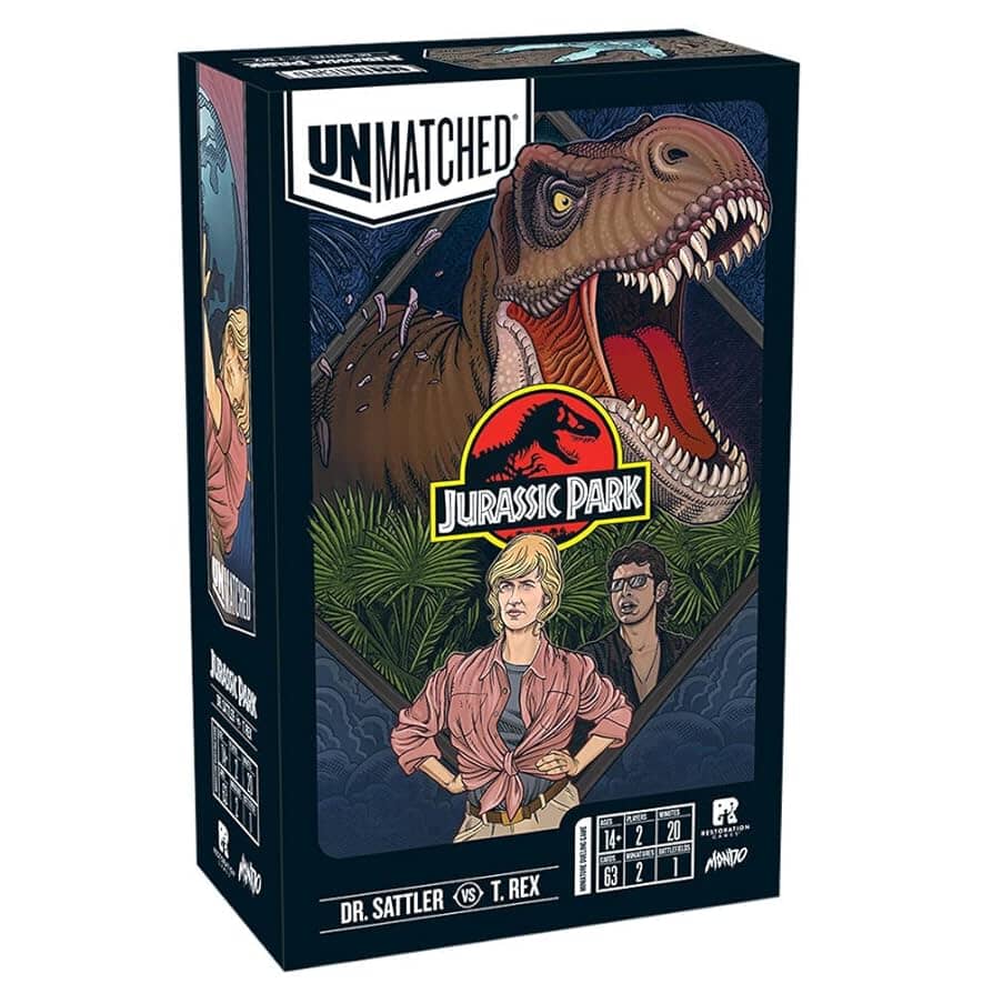 Unmatched: Jurassic Park - Dr. Sattler VS T. Rex Board Game Multizone  | Multizone: Comics And Games