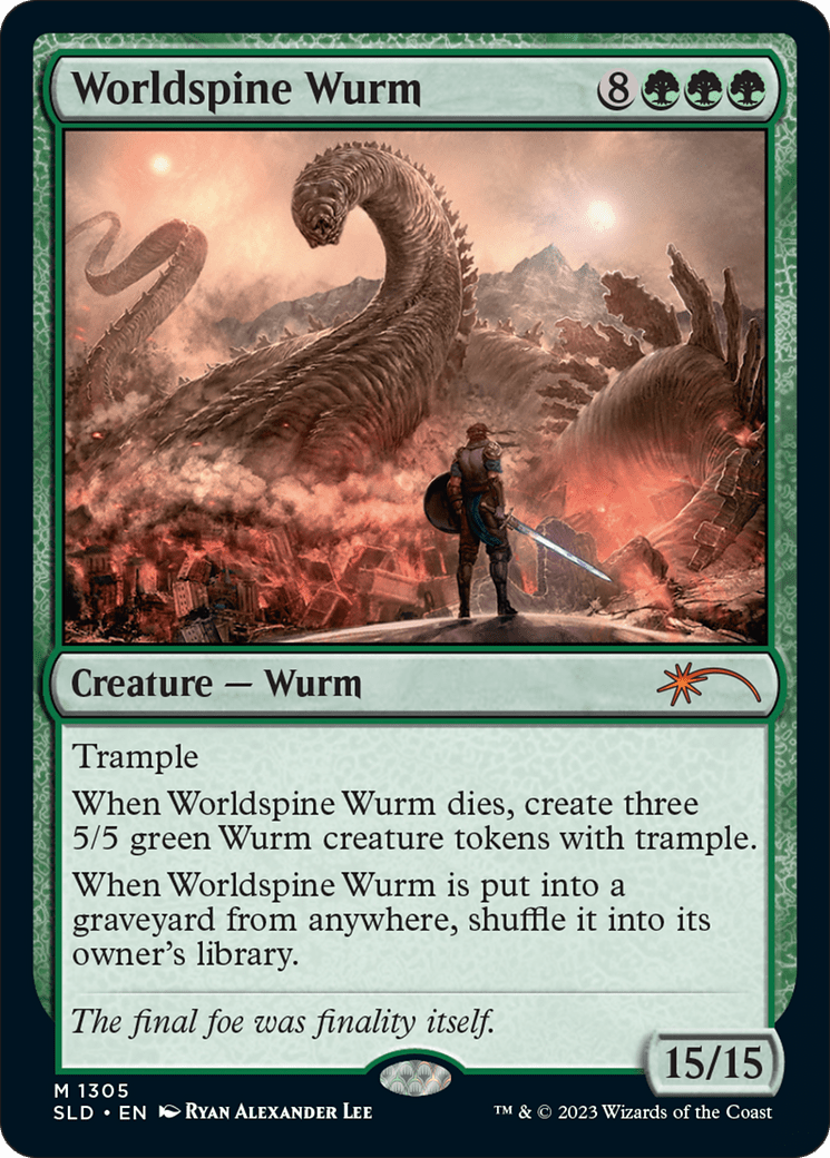 Worldspine Wurm [Secret Lair Drop Series] MTG Single Magic: The Gathering  | Multizone: Comics And Games
