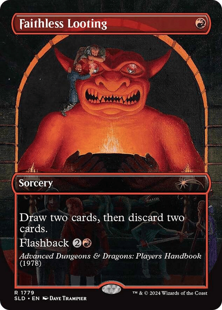 Faithless Looting (Rainbow Foil) [Secret Lair Drop Series] MTG Single Magic: The Gathering  | Multizone: Comics And Games