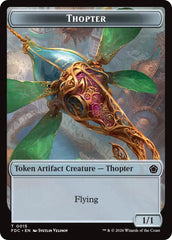 Thopter // Phyrexian Germ Double-Sided Token [Foundations Commander Tokens] | Multizone: Comics And Games