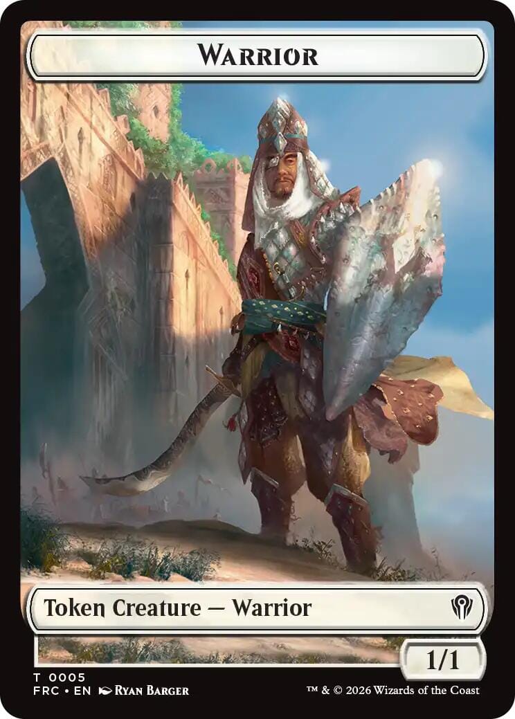 Warrior // Insect Double-Sided Token [Reality Fracture Commander Tokens] MTG Single Magic: The Gathering  | Multizone: Comics And Games