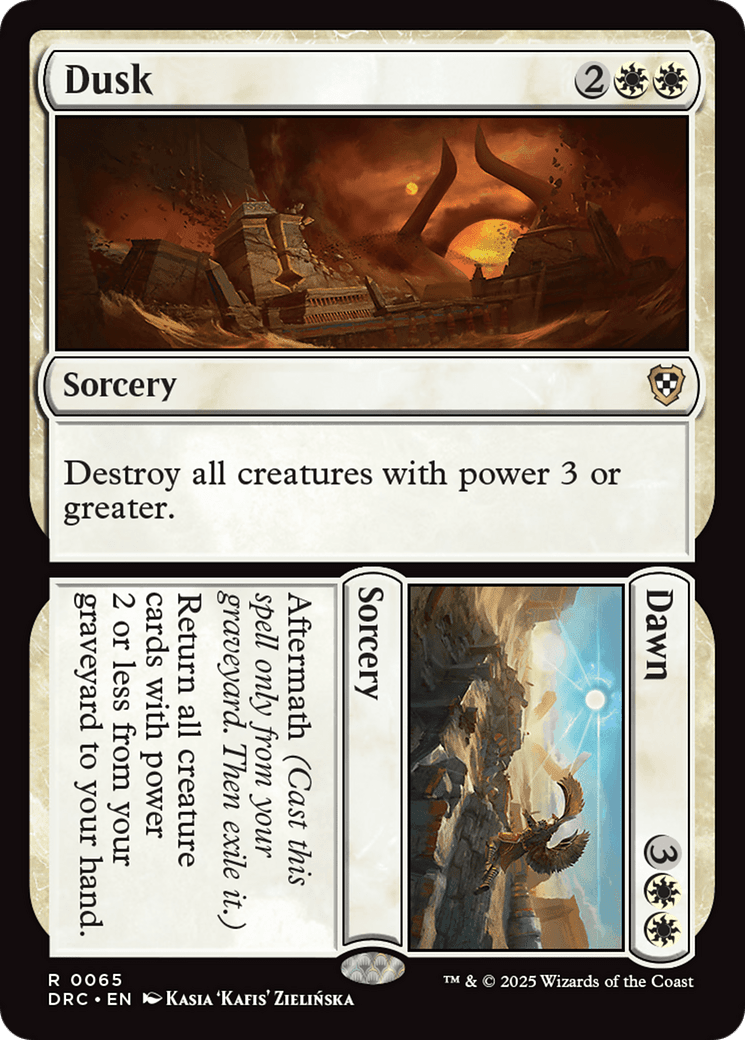 Dusk // Dawn [Aetherdrift Commander] MTG Single Magic: The Gathering  | Multizone: Comics And Games