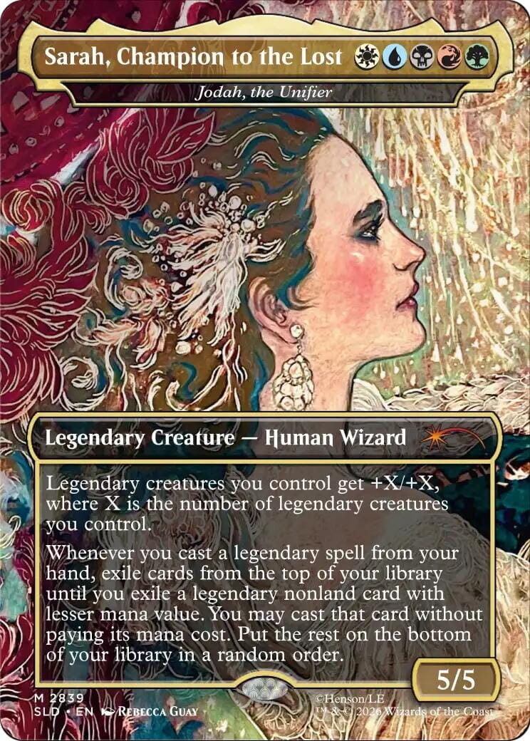Sarah, Champion to the Lost - Jodah, the Unifier [Secret Lair Drop Series] MTG Single Magic: The Gathering  | Multizone: Comics And Games