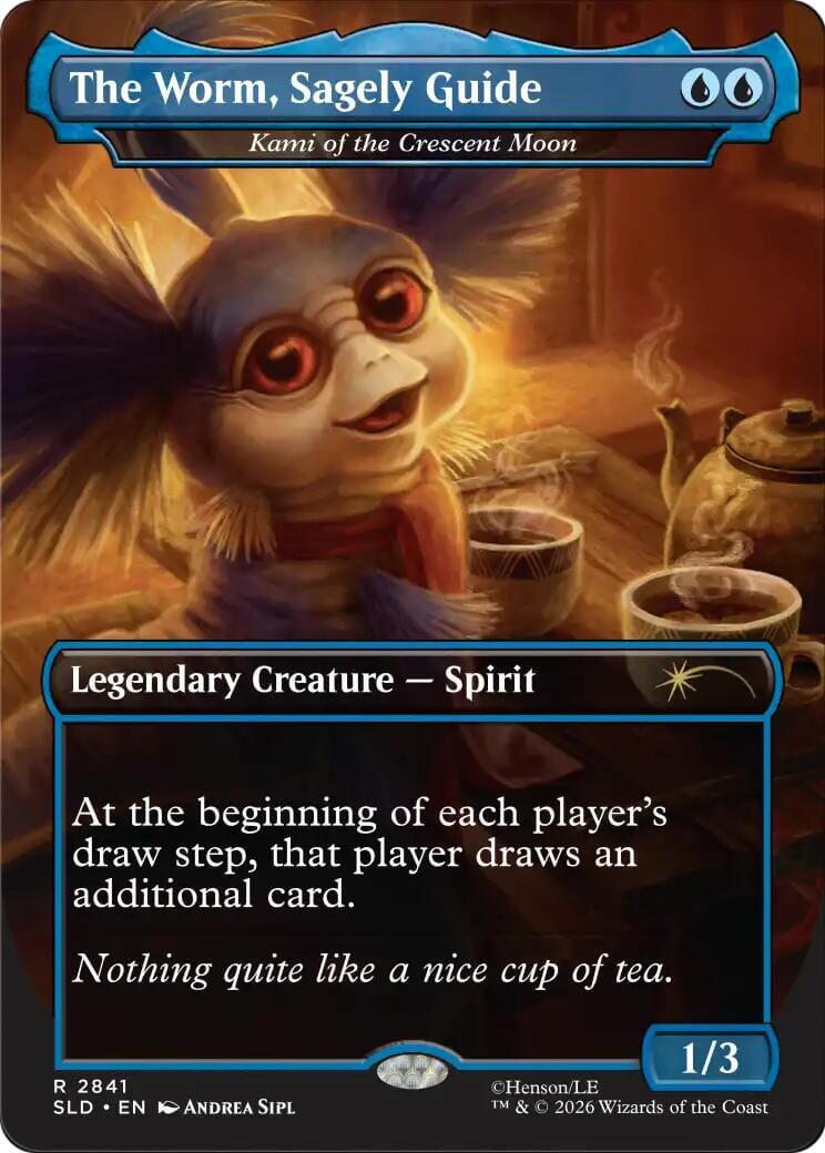 The Worm, Sagely Guide - Kami of the Crescent Moon [Secret Lair Drop Series] MTG Single Magic: The Gathering  | Multizone: Comics And Games
