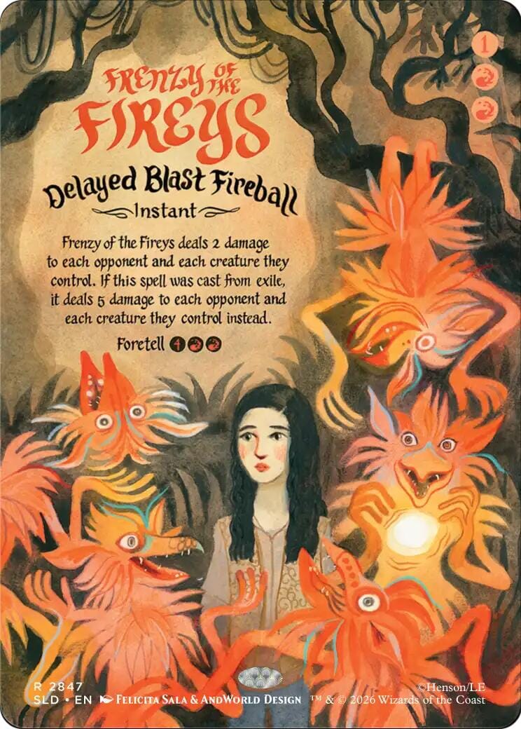 Frenzy of the Fireys - Delayed Blast Fireball [Secret Lair Drop Series] MTG Single Magic: The Gathering  | Multizone: Comics And Games