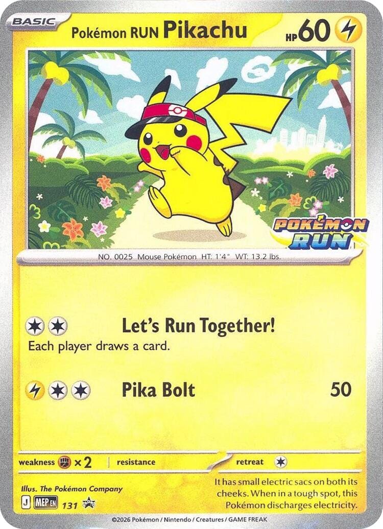 Pokemon Run Pikachu (131) [Miscellaneous Cards] Pokemon Single Pokémon  | Multizone: Comics And Games