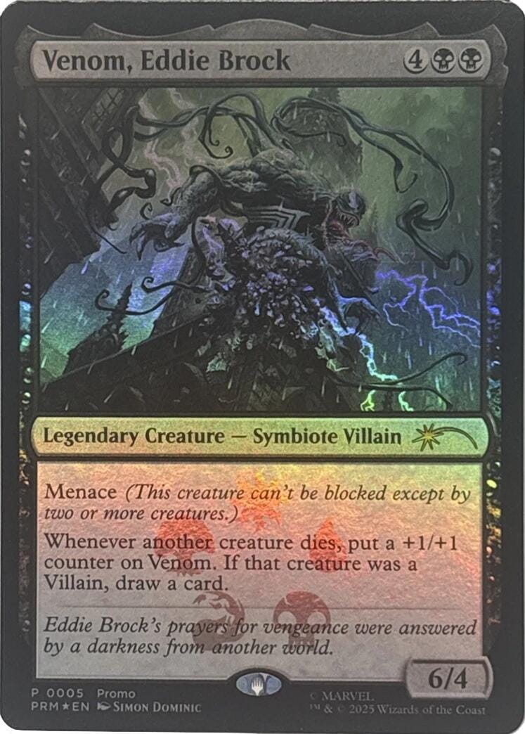 Venom, Eddie Brock [Marvel Super Heroes Promos] MTG Single Magic: The Gathering  | Multizone: Comics And Games