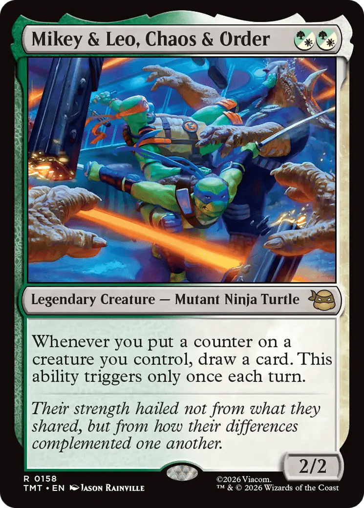 Mikey & Leo, Chaos & Order [Teenage Mutant Ninja Turtles] MTG Single Magic: The Gathering  | Multizone: Comics And Games