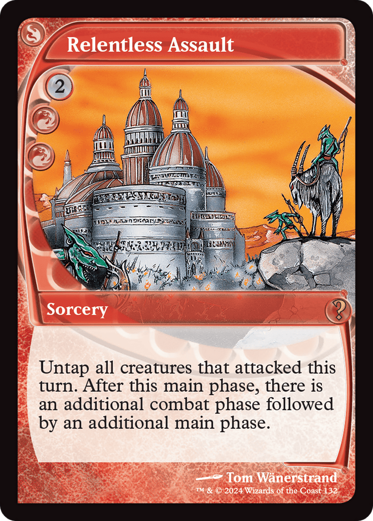 Relentless Assault (Future Sight) [Mystery Booster 2] MTG Single Magic: The Gathering  | Multizone: Comics And Games