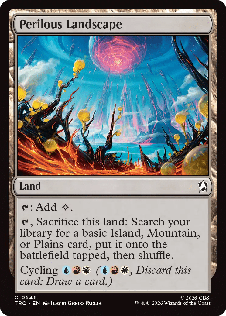 Perilous Landscape (Surge Foil) [Star Trek Commander] MTG Single Magic: The Gathering  | Multizone: Comics And Games