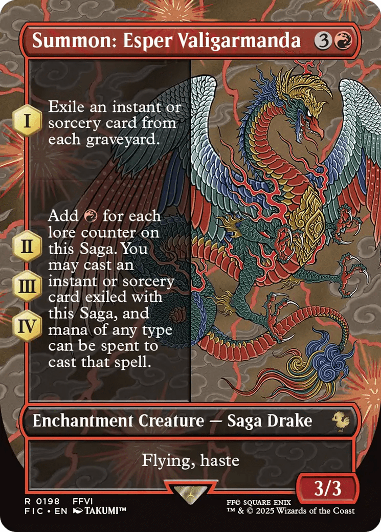 Summon: Esper Valigarmanda (Borderless) [FINAL FANTASY Commander] MTG Single Magic: The Gathering  | Multizone: Comics And Games