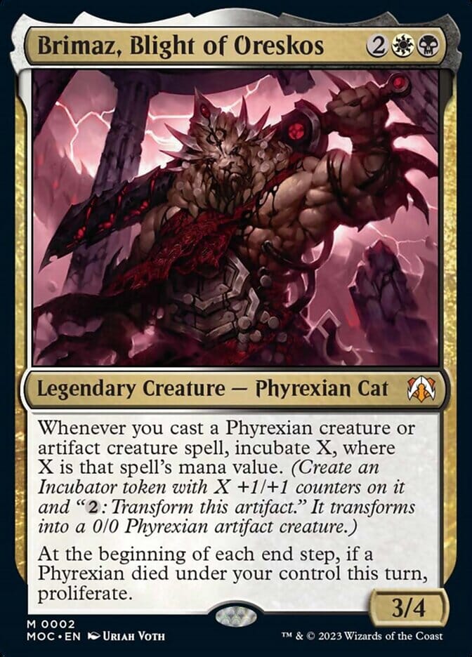 Brimaz, Blight of Oreskos [March of the Machine Commander] MTG Single Magic: The Gathering  | Multizone: Comics And Games