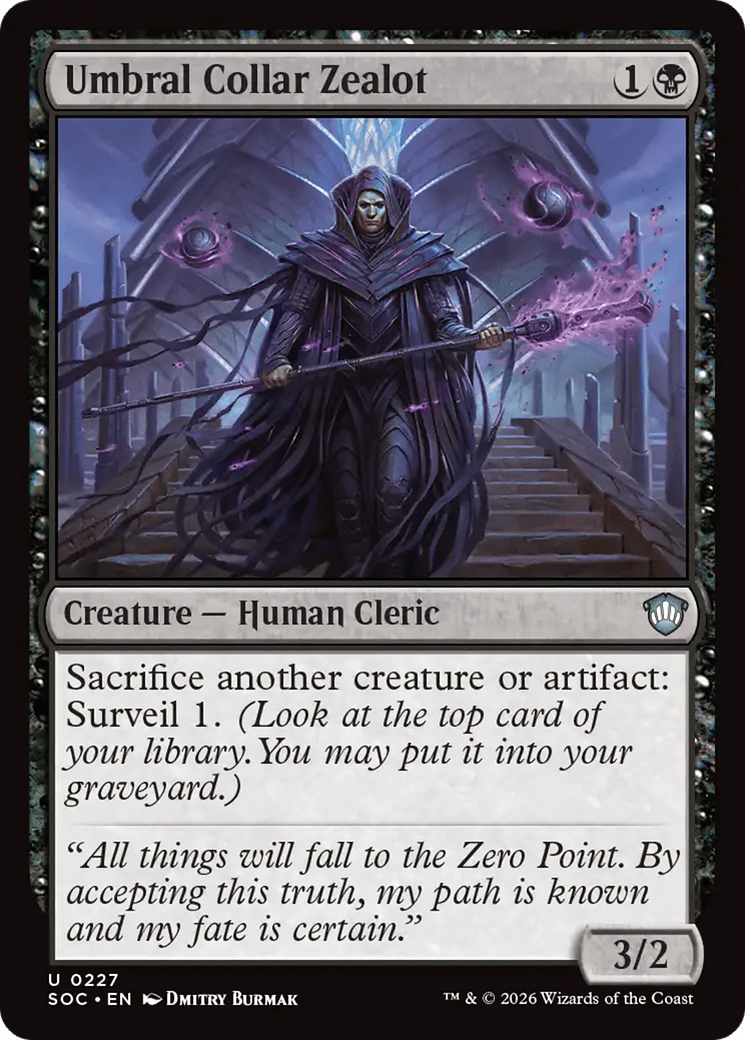 Umbral Collar Zealot [Secrets of Strixhaven Commander] MTG Single Magic: The Gathering  | Multizone: Comics And Games