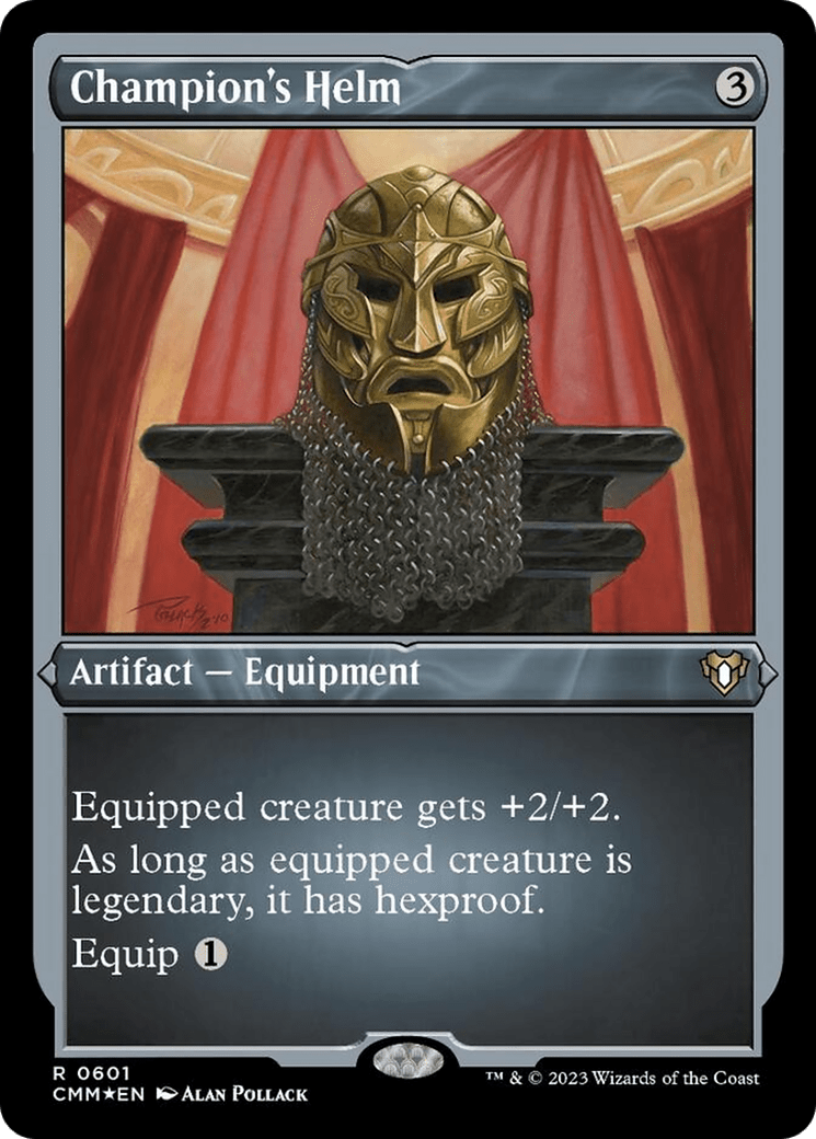Champion's Helm (Foil Etched) [Commander Masters] MTG Single Magic: The Gathering  | Multizone: Comics And Games