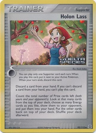 Holon Lass (92/113) (Stamped) [EX: Delta Species] Pokemon Single Pokémon  | Multizone: Comics And Games