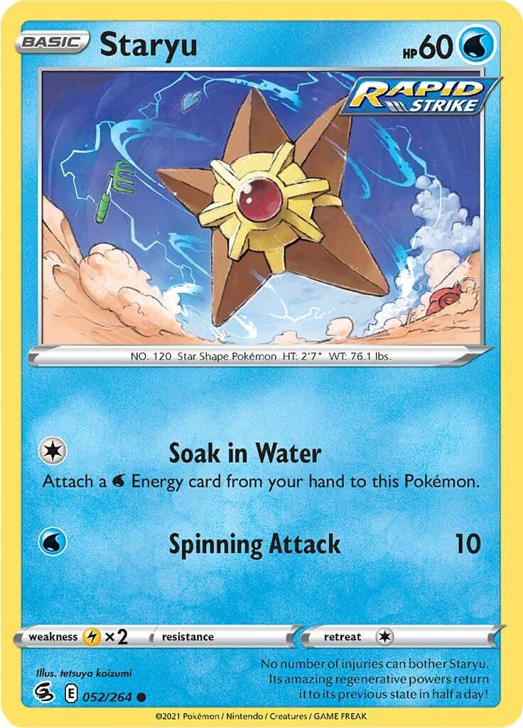 Staryu (052/264) [Sword & Shield: Fusion Strike] Pokemon Single Pokémon  | Multizone: Comics And Games