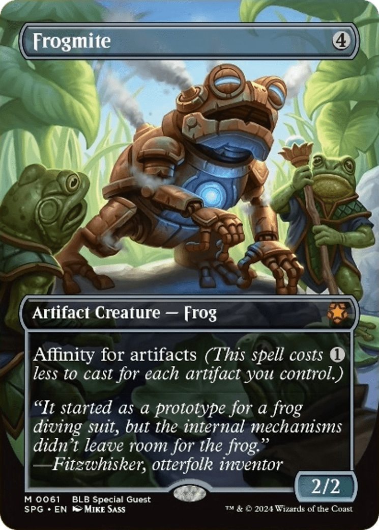 Frogmite (Borderless) [Bloomburrow Special Guests] MTG Single Magic: The Gathering  | Multizone: Comics And Games