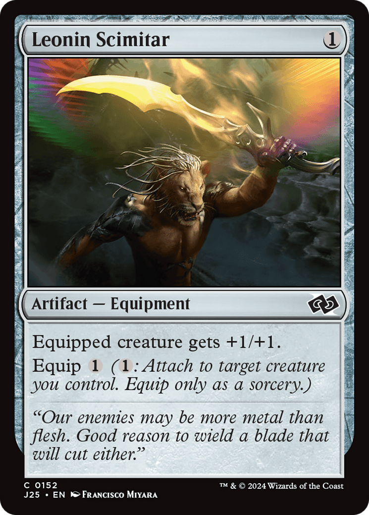 Leonin Scimitar [Foundations Jumpstart] MTG Single Magic: The Gathering  | Multizone: Comics And Games
